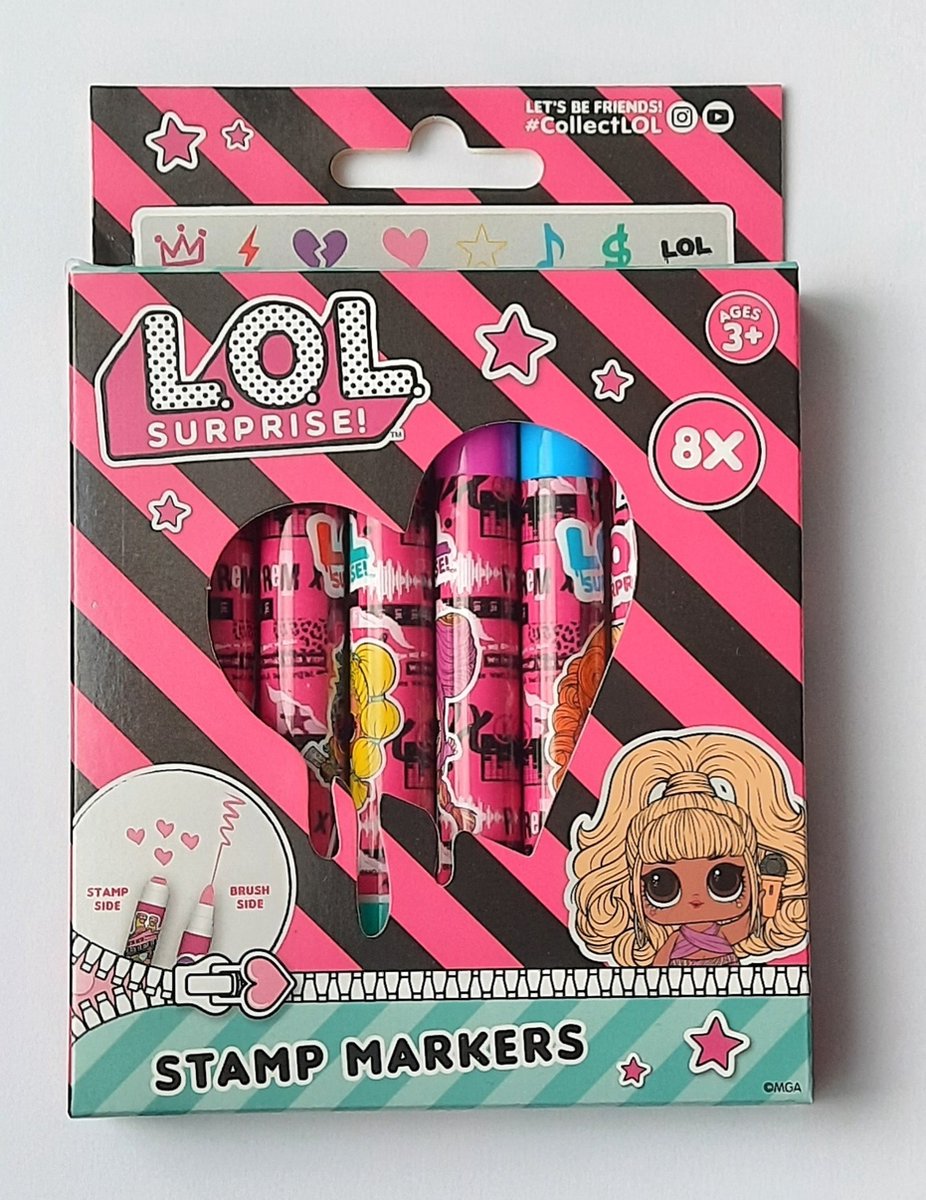 L.O.L. Surprise! Stamp Markers | Stempel Marker | 8 stuks | ParaTotaal®️|